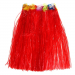 Гавайская юбка, цвет красный 50 см