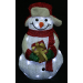 Новогодняя фигура Снеговик с подсвет. 32*23*57см